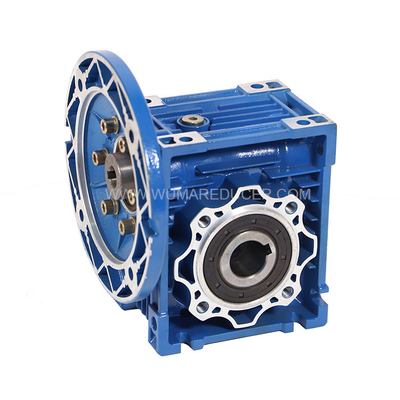 Building Material Stores Precision Quality 2.6-1760n.m Aluminum&amp;iron Blue Color Worm Gear Speed ​​Reducer